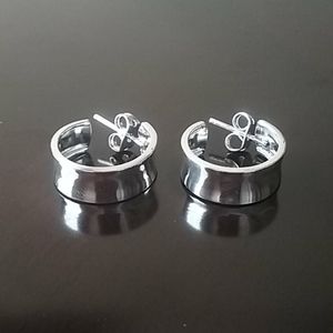 Sterling Silver Hoop Earrings Taxco.925